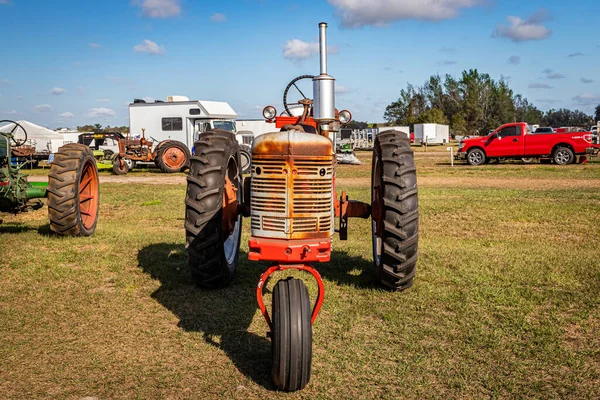 Fort Meade Floride Février 2022 Vue Face Haute Perspective Tracteur — Photo