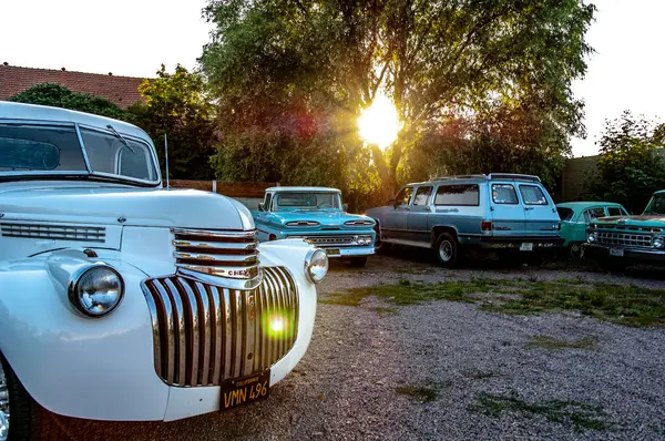 Old Cars Parked Ground — Stock Photo, Image
