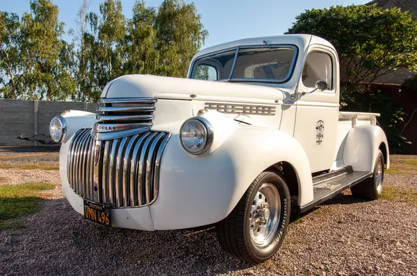 Ford Ford Ford Jaar White Ford Auto — Stockfoto