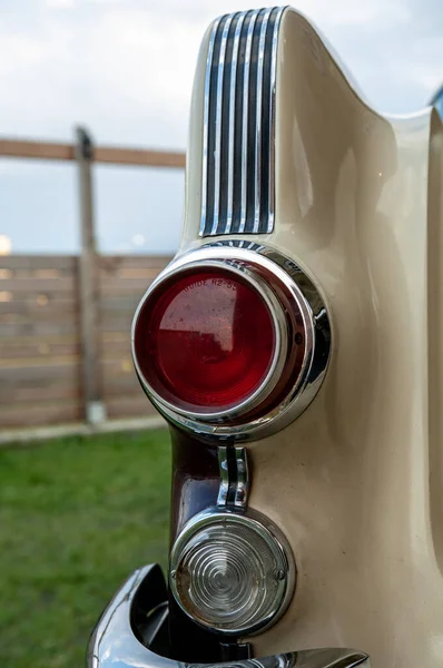 Farol Carro Vintage Close — Fotografia de Stock