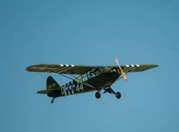 Avión Volador Vintage Cielo — Foto de Stock