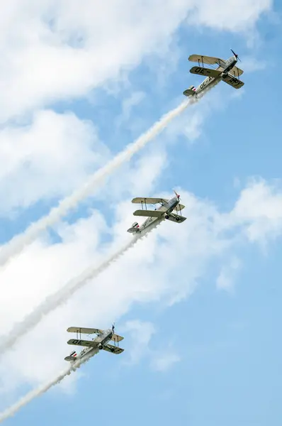 Grupa Samolotów Lecących Powietrzu — Zdjęcie stockowe