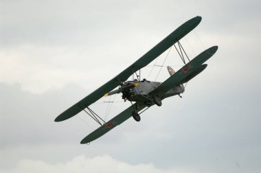 Vintage uçak, kapat.