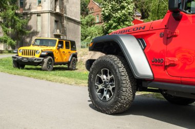 Ukrayna - Ağustos 26, 20 0 17: cip arabası