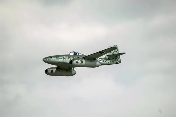 Aeronaves Militares Voando Céu — Fotografia de Stock