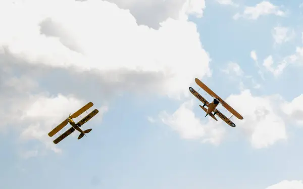 Два Самолета Полете — стоковое фото