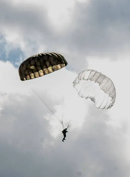 Parachute Action Stock Photo