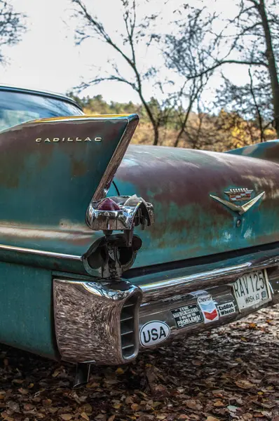 Eine Nahaufnahme Des Alten Amerikanischen Autos — Stockfoto