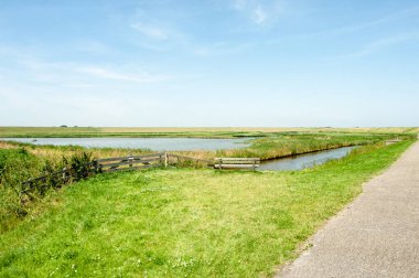 Hollanda 'da bir kanal manzarası