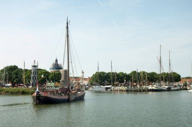 Almanya 'nın Schwerin şehrinin limanı.