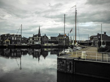 Hollanda 'daki Zaanse schans şehri.