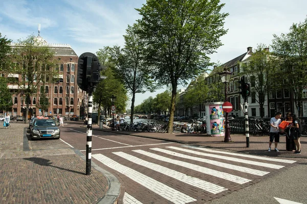 Amsterdam Paesi Bassi Agosto Vista Sulle Strade Amsterdam — Foto Stock