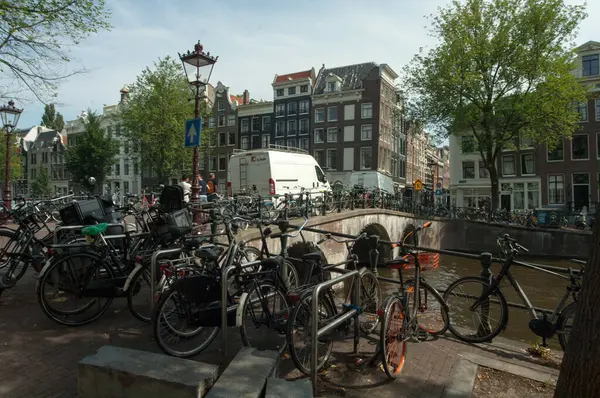 Amsterdam Paesi Bassi Agosto Vista Sulle Strade Sulla Città Vecchia — Foto Stock