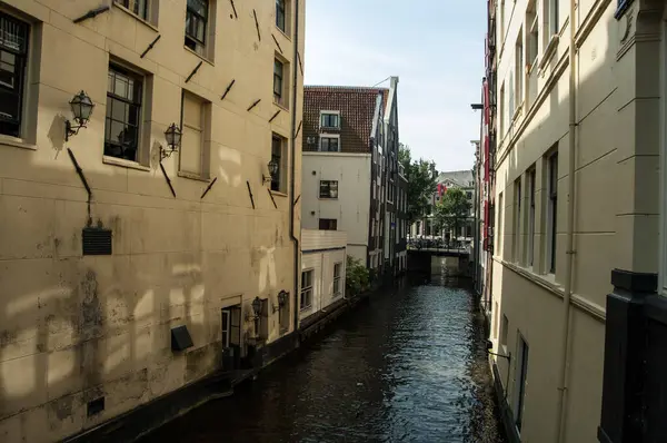 Amszterdam Alföldek Augusztus 2108 Amszterdam Csatornája Amszterdam Városa Történelmi Modern — Stock Fotó