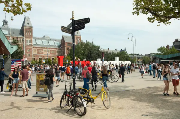 Amsterdam Luglio Popolazione Dei Paesi Bassi — Foto Stock
