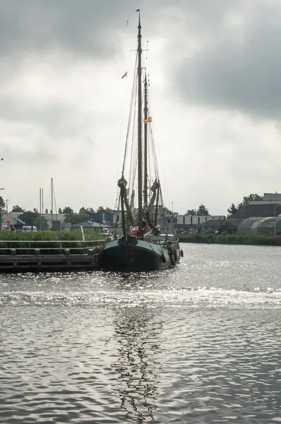 Zeilboot Rivier Nederlanden — Stockfoto
