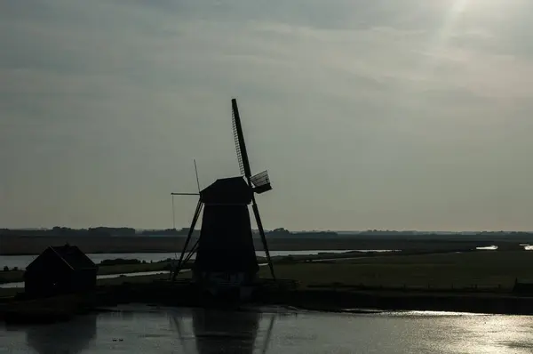 Větrné Mlýny Větrné Mlýny Podzemí Holandsko — Stock fotografie