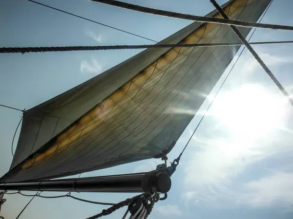 Вітрильний Човен Морі — стокове фото