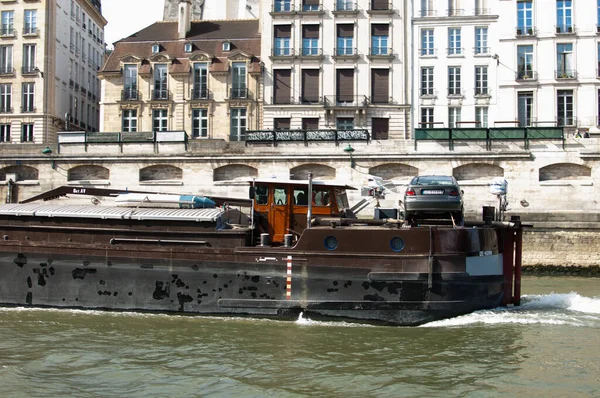 Paris France Juni Boot Auf Der Seine Paris France May — Stockfoto