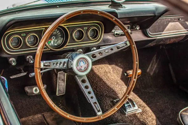 Old Car Interior Detail Car — Stock Photo, Image