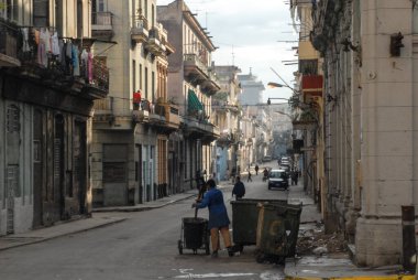 Barselona şehrinin caddesi