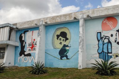 Barselona şehrinin içi.