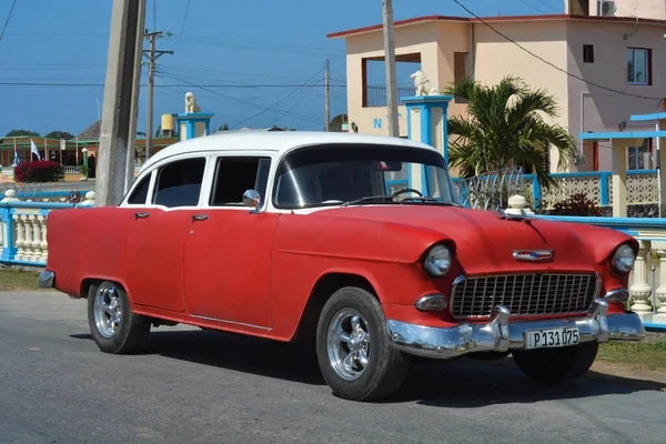 Havanna Kuba Január Klasszikus Autó Utcán Havanna Kuba — Stock Fotó