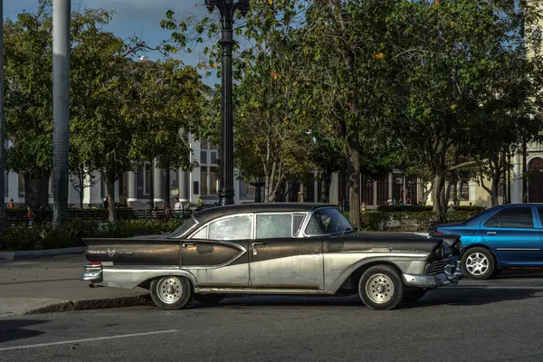 Havana Kuba Februari Amerikansk Bil Och Amerikanska Bilar Havanna — Stockfoto