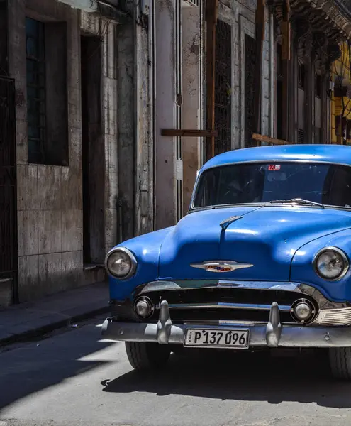Havanna Kuba Február Klasszikus Amerikai Autó Régi Havannában Kubában — Stock Fotó