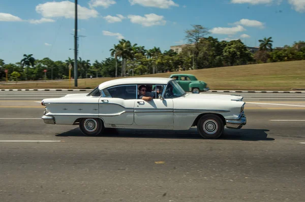 Havana Kuba Maj Klassisk Vintage Bil Den Gamla Staden Havanna — Stockfoto