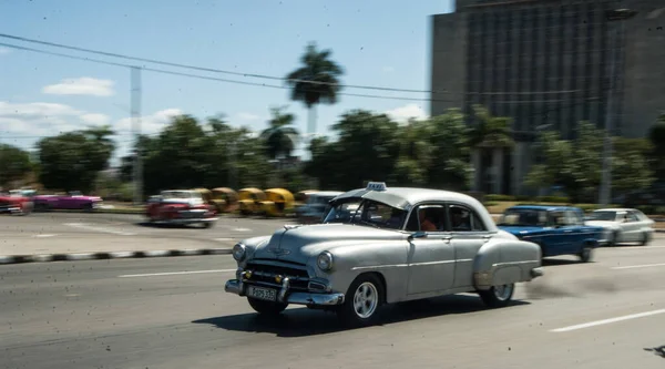 Havana Cuba Ιανουάριος Vintage Αυτοκίνητο Στην Πόλη Havana — Φωτογραφία Αρχείου