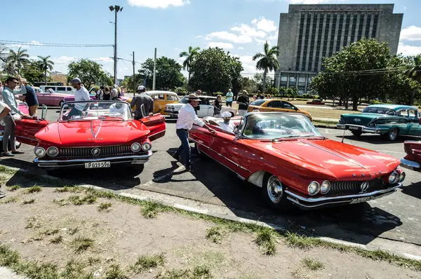 Havanna Kuba Május Amerikai Klasszikus Amerikai Autó Havanna Városában — Stock Fotó