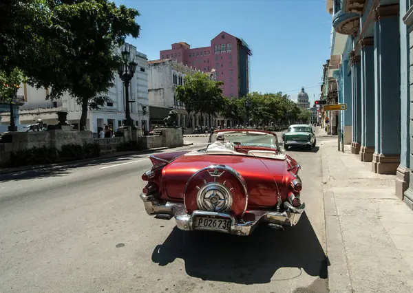 Havana Küba Haziran Havana Sokaklarındaki Eski Araba Küba Nın Başkenti — Stok fotoğraf