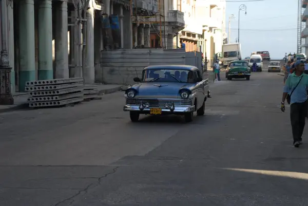Гавана Куба Грудня Старовинний Автомобіль Місті Гавана — стокове фото
