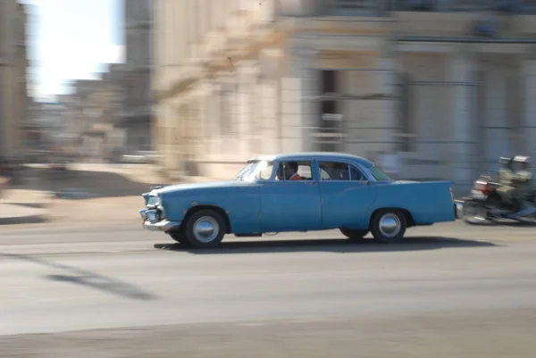 Havana Küba Mayıs Eski Havana Klasik Klasik Araba Sürüşü — Stok fotoğraf