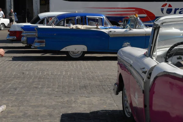 Havana Cuba May 古城Havana的经典汽车 — 图库照片
