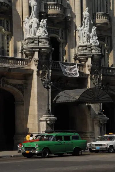 Havana Kuba Januari Taxi Bilar Havanna Havanna — Stockfoto