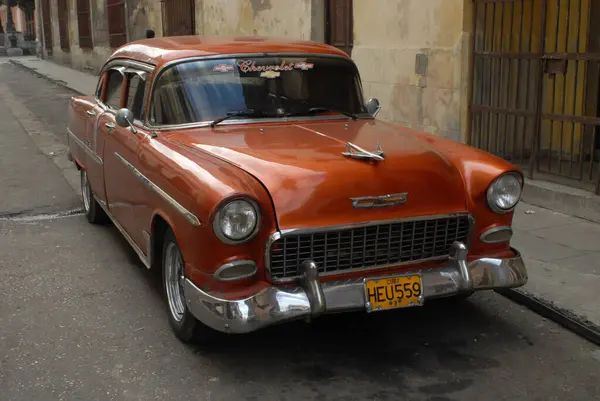 Eski Model Araba Havana Küba — Stok fotoğraf