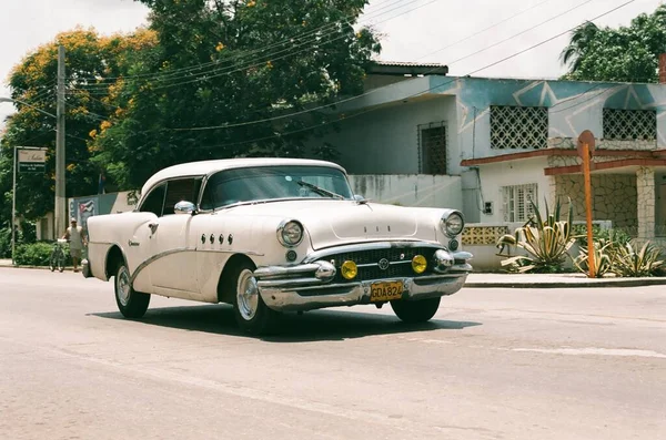 Vintage Auto Straat — Stockfoto
