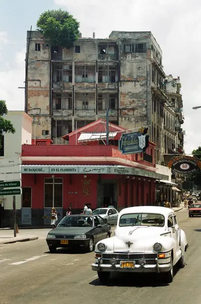 Havana Kuba Maj Gammal Veteranbil Och Gamla Bilar Gamla Havanna — Stockfoto