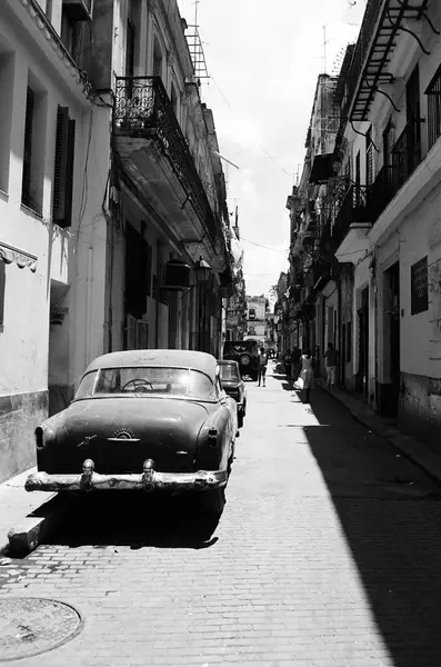 Havana Ocak Ocak Havana Daki Eski Binalar Ocak Ocak — Stok fotoğraf