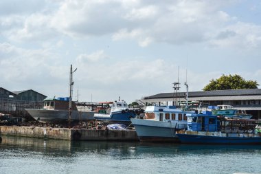 Denizde balıkçı tekneleri