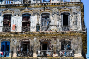 Havana, Küba 'daki Eski Bina