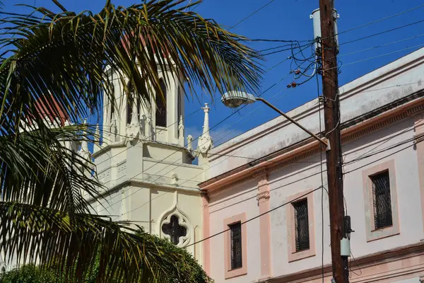 Iglesia Casco Antiguo Ciudad Capital Del Estado Las Ciudades Más —  Fotos de Stock
