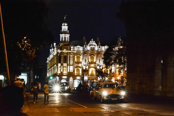 Nachtansicht Der Stadt Barcelona — Stockfoto