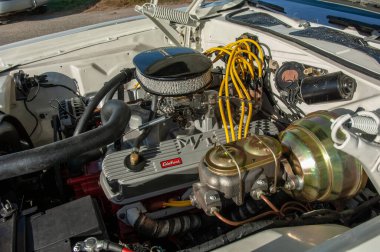 Direksiyonlu klasik araba motoru.