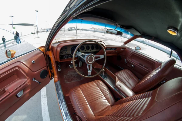 Vintage Car Interior Car — Stock Photo, Image