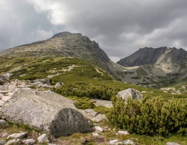 Yedi yedinin muhteşem manzarası, rila dağı, bulgaria