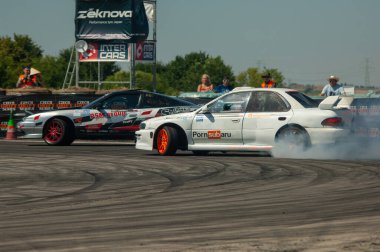 Odessa, Ukrayna - Ağustos 24. 219: Şampiyonluk yarışının yarış arabası, Liliov Severon -