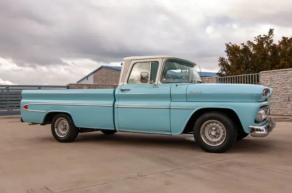 Κλασικό Μπλε Pickup Φορτηγό — Φωτογραφία Αρχείου